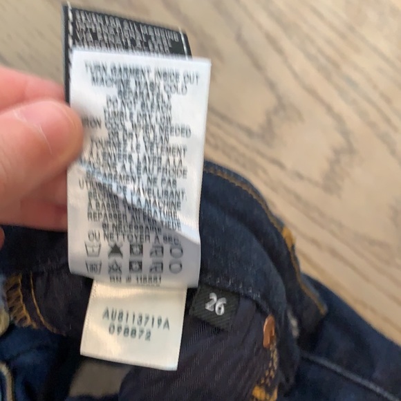 7 for All Mankind Dark Skinny Jeans - Picture 6 of 6